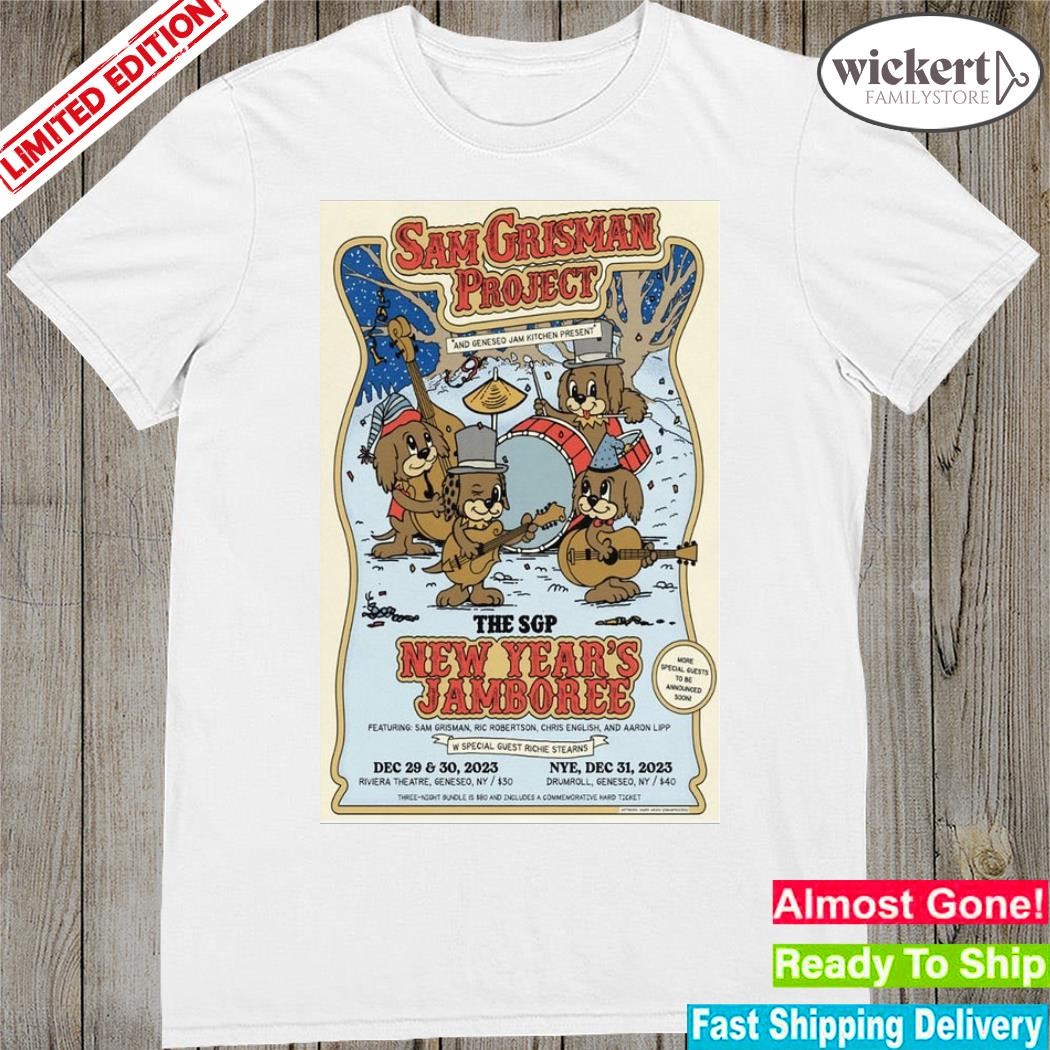 Official Sam Grisman Project Geneseo, NY Events Dec 31, 2023 Poster shirt