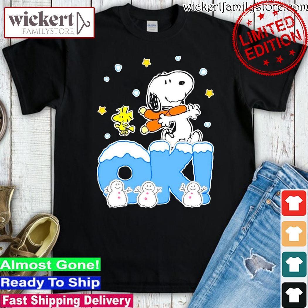 Official Snoopy and Woodstock Ok merry christmas shirt