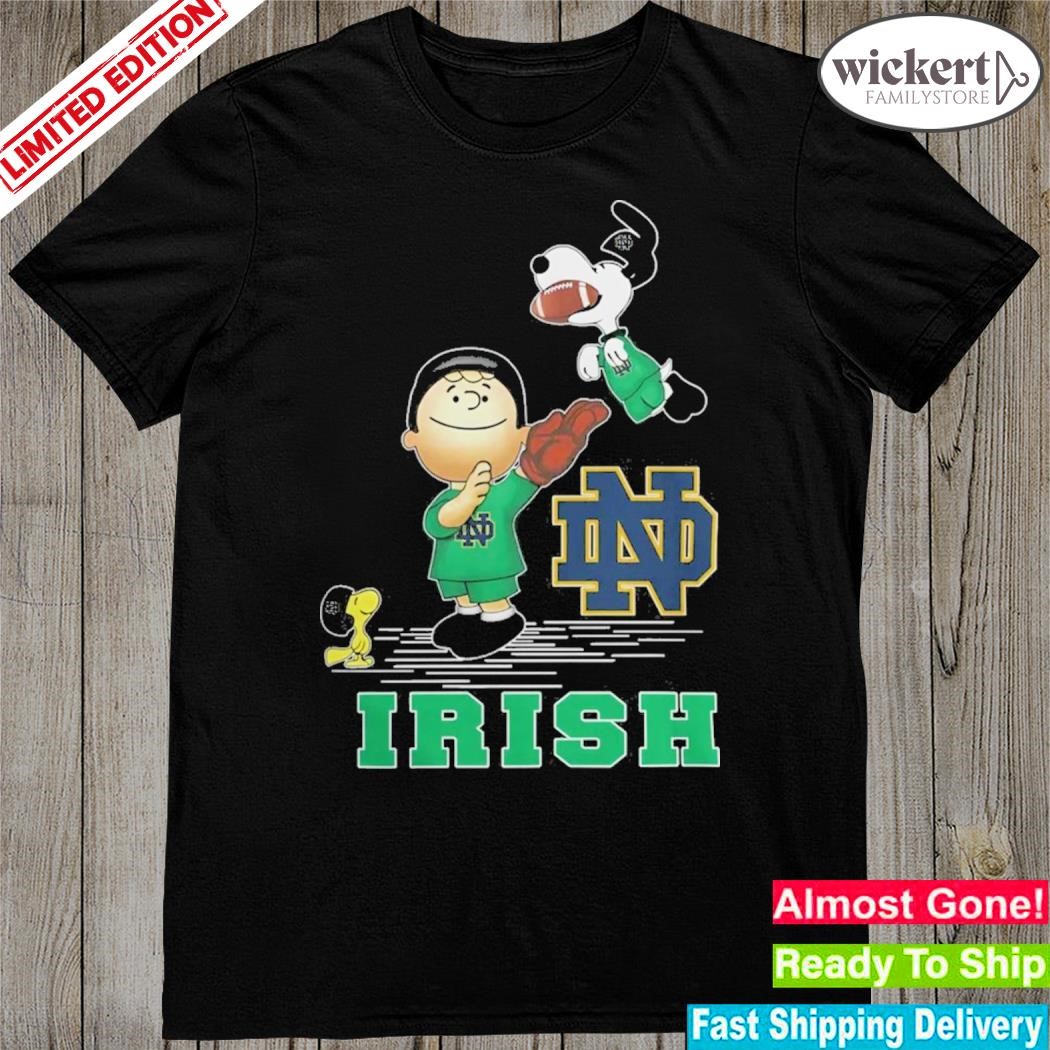 Official Snoopy and friends Notre Dame Fighting Irish The Peanuts Christmas 2023 shirt