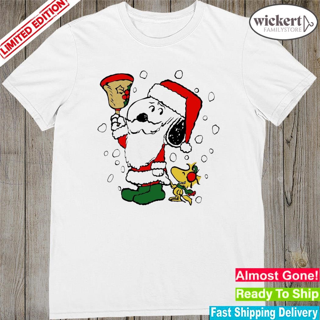 Official Snoopy hat Santa and Woodstock merry christmas shirt