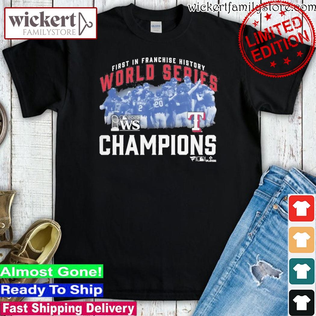 Official Texas Rangers 2023 World Series Champions Photo shirt