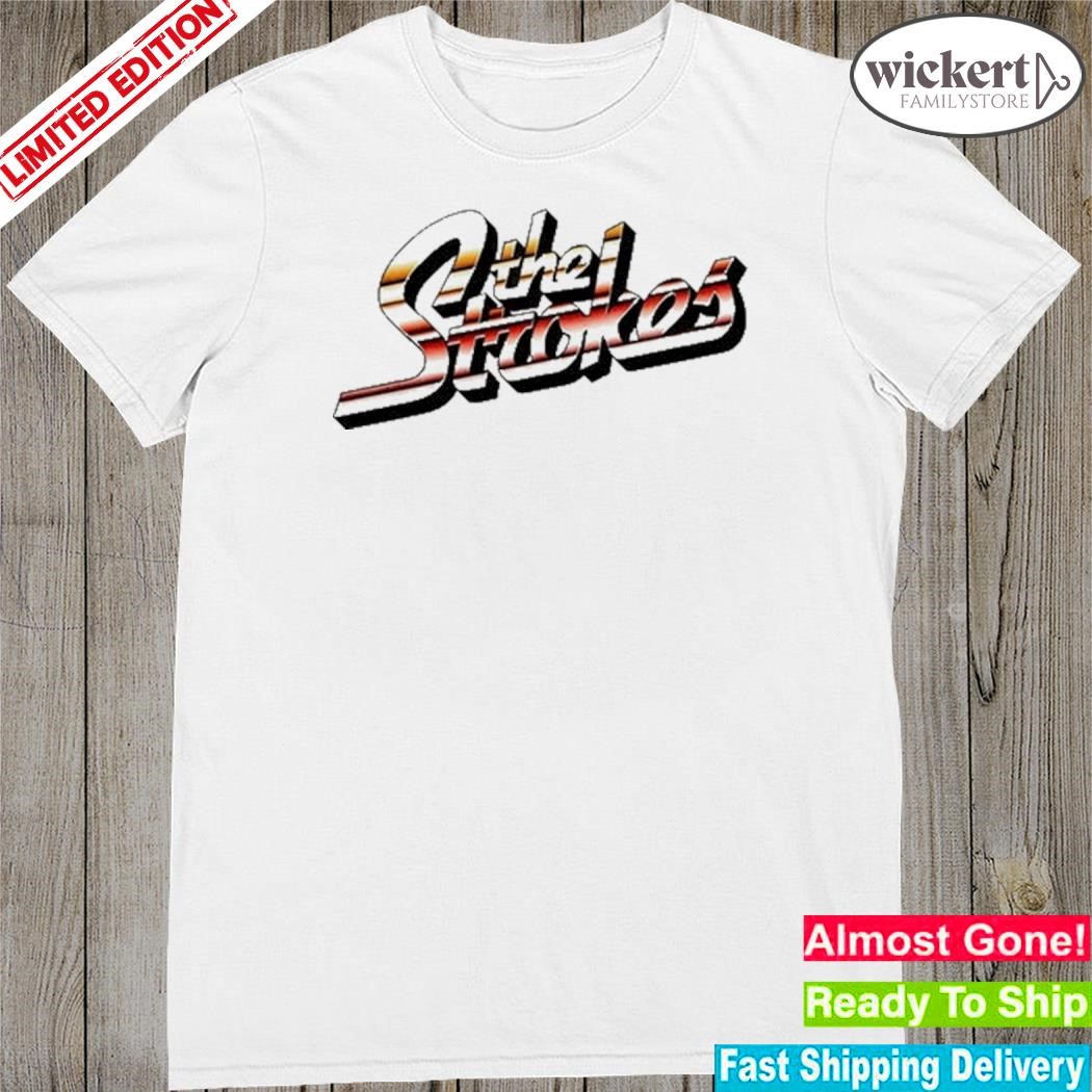 Official The Strokes Striped Logo Shirt