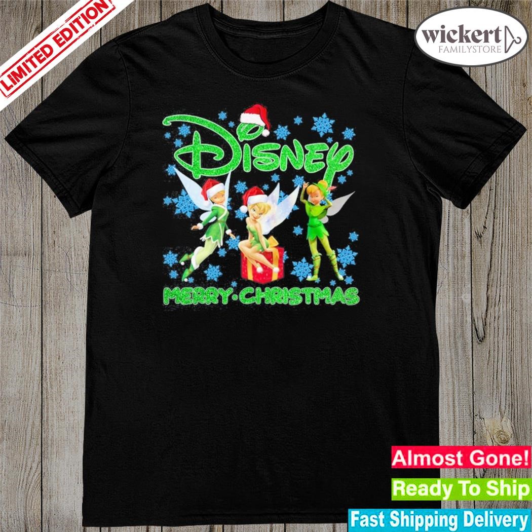 Official Tinker Bell hat santa Disney merry christmas shirt