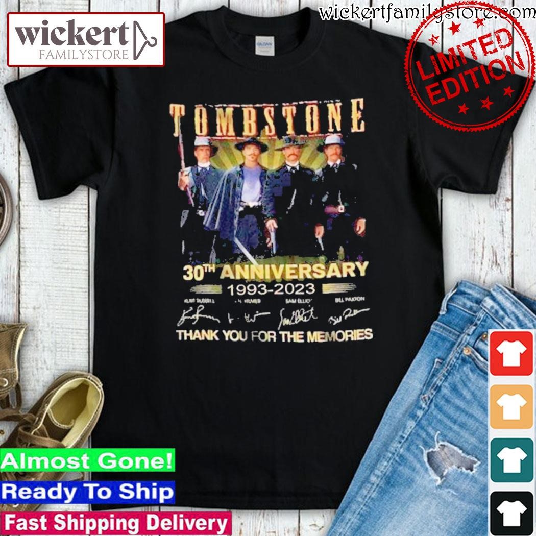 Official Tombstone 30th anniversary 1993-2023 thank you for the memories signatures shirt