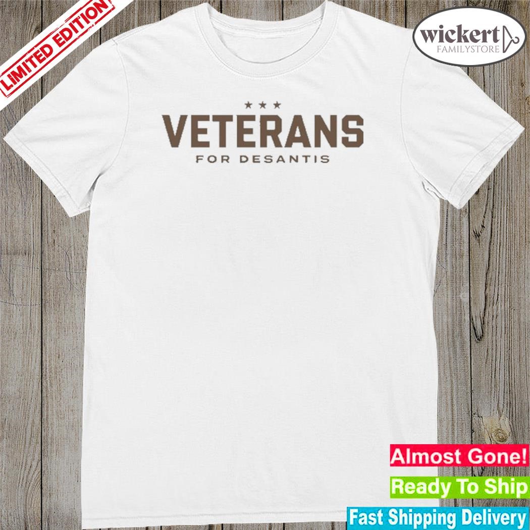 Official Veterans For Desantis Shirt