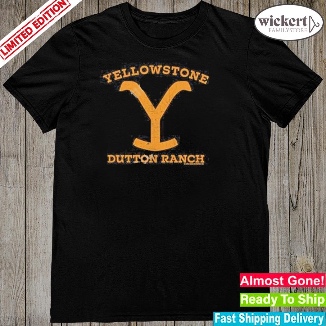 Official Yellowstone Dutton Ranch Distressed Logo Adult shirt