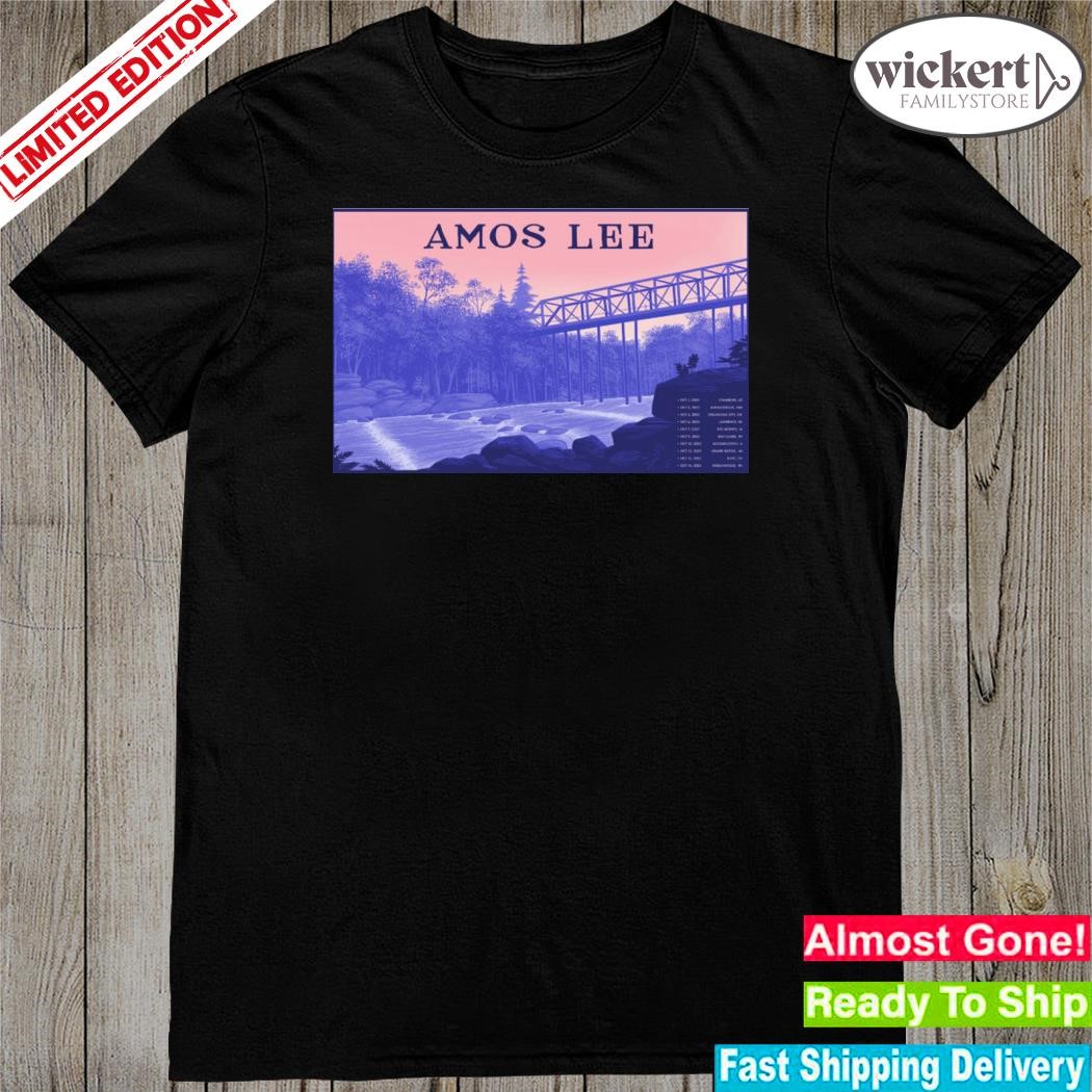 Official amos lee oct tour 2023 poster shirt