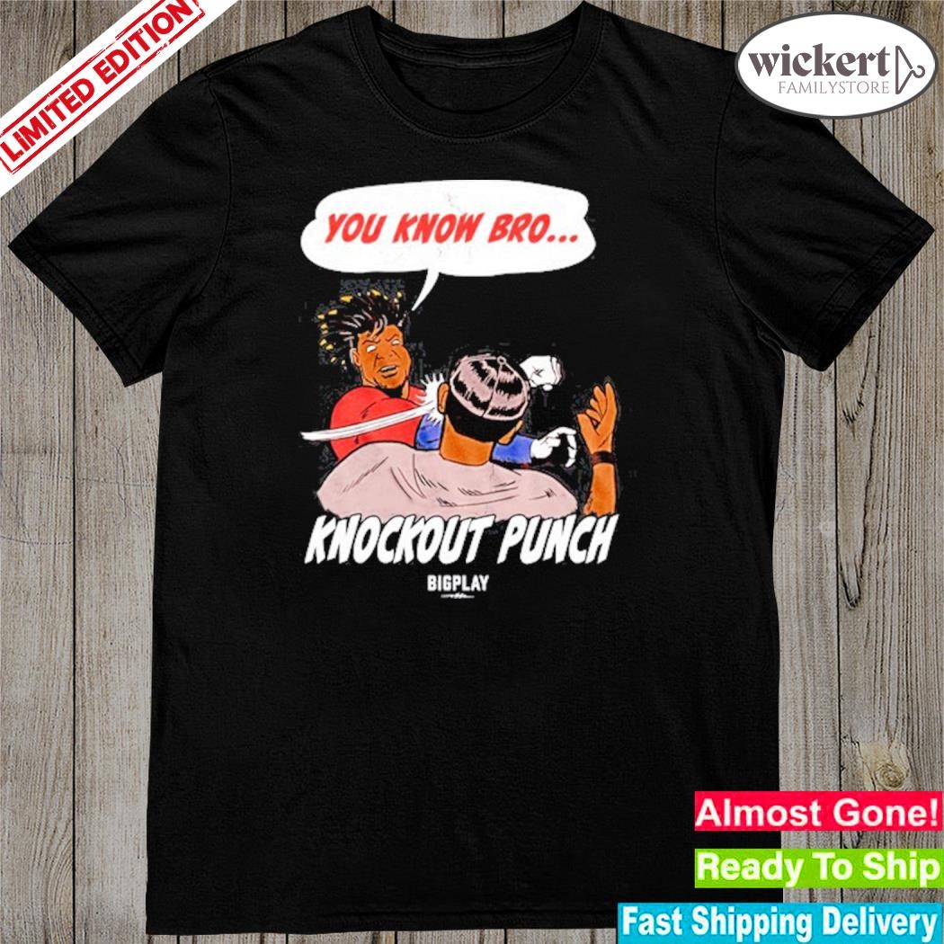 Official anderson You Know Bro Knockout Punch Shirt
