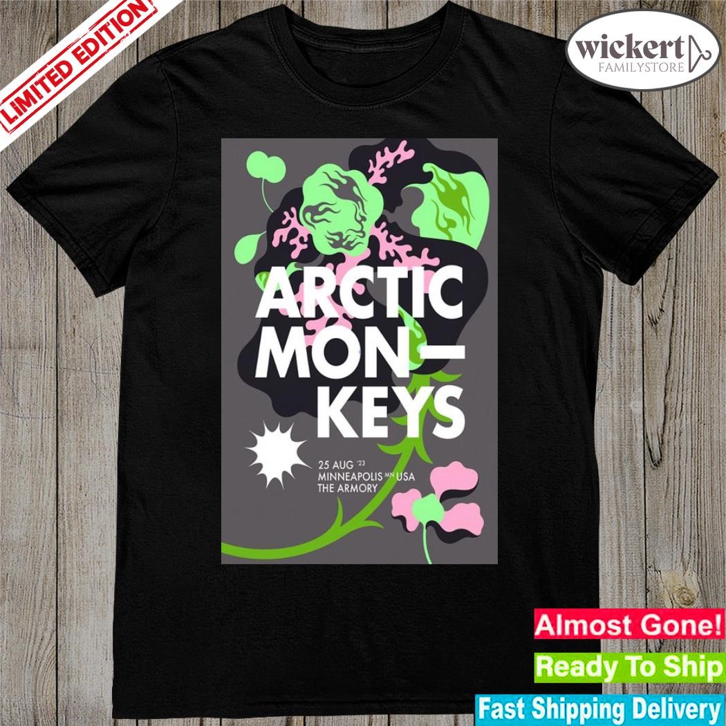 Official arctic Monkeys August 25, 2023 The Armory Minneapolis, MN Poster shirt