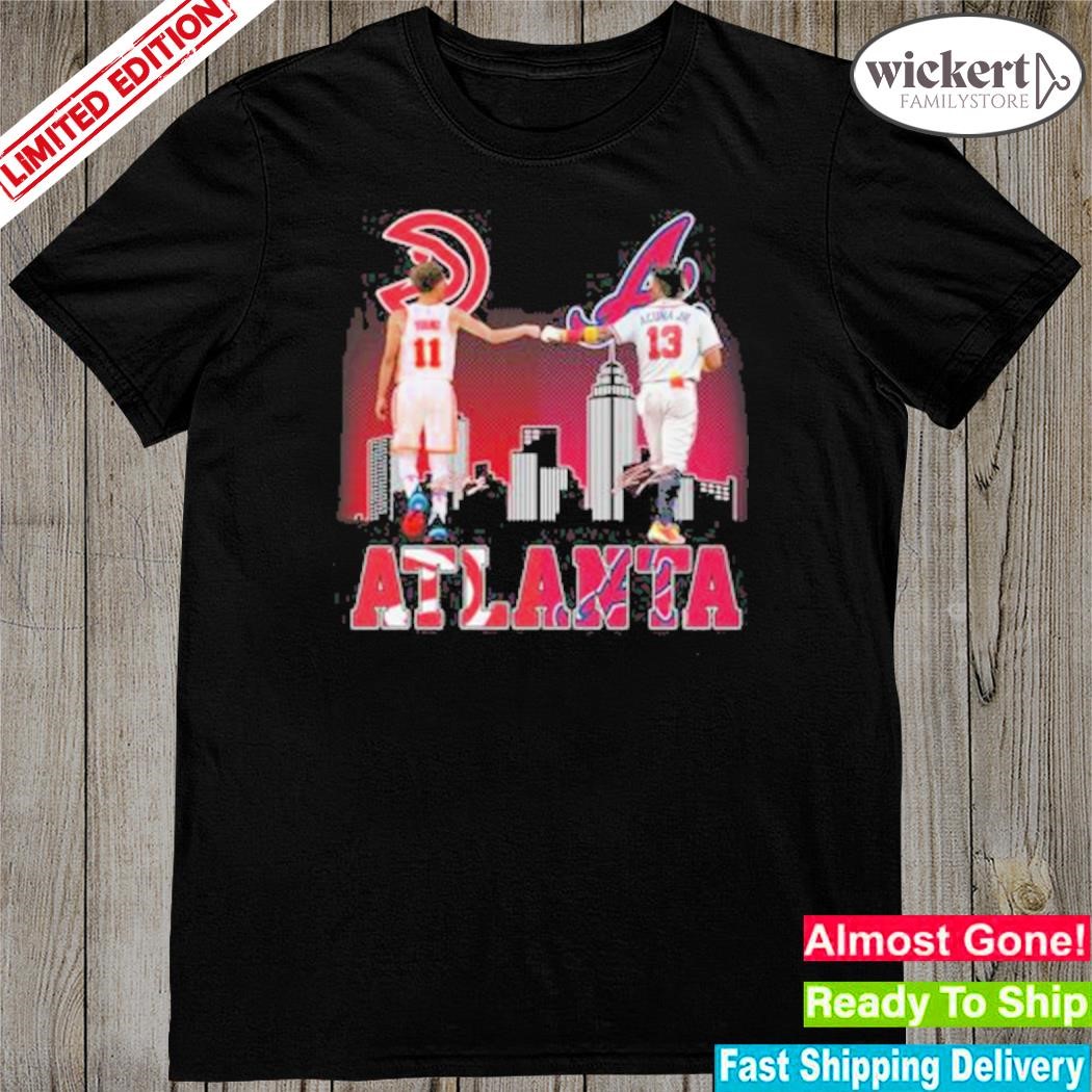 Official atlanta legends young hawks and acuna braves shirt