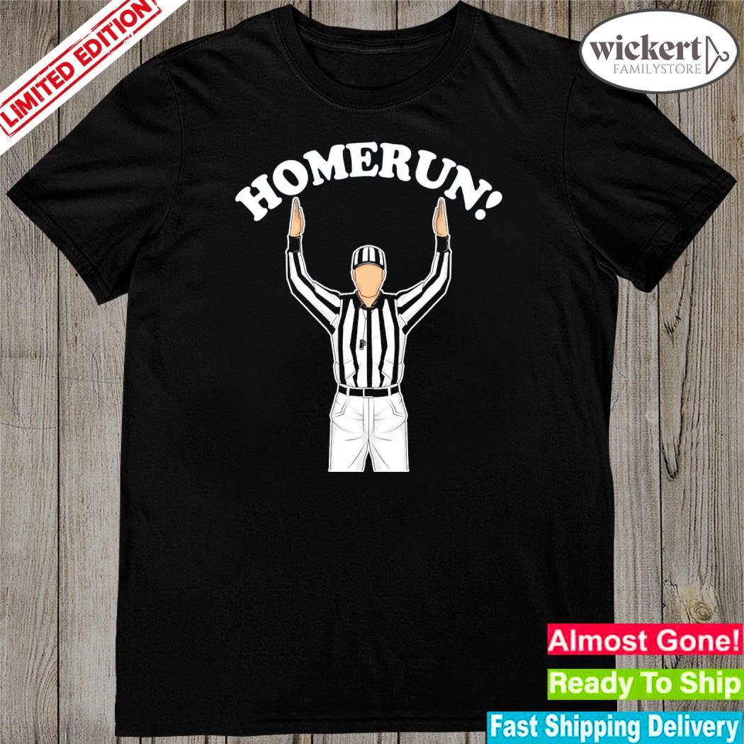 Official baseball homerun Football referee funny shirt