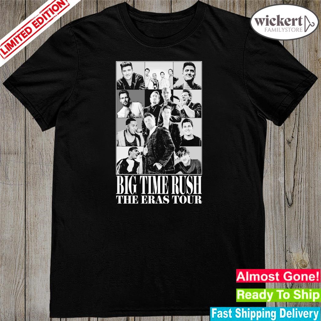 Official big Time Rush Black White Version The Eras Tour Shirt