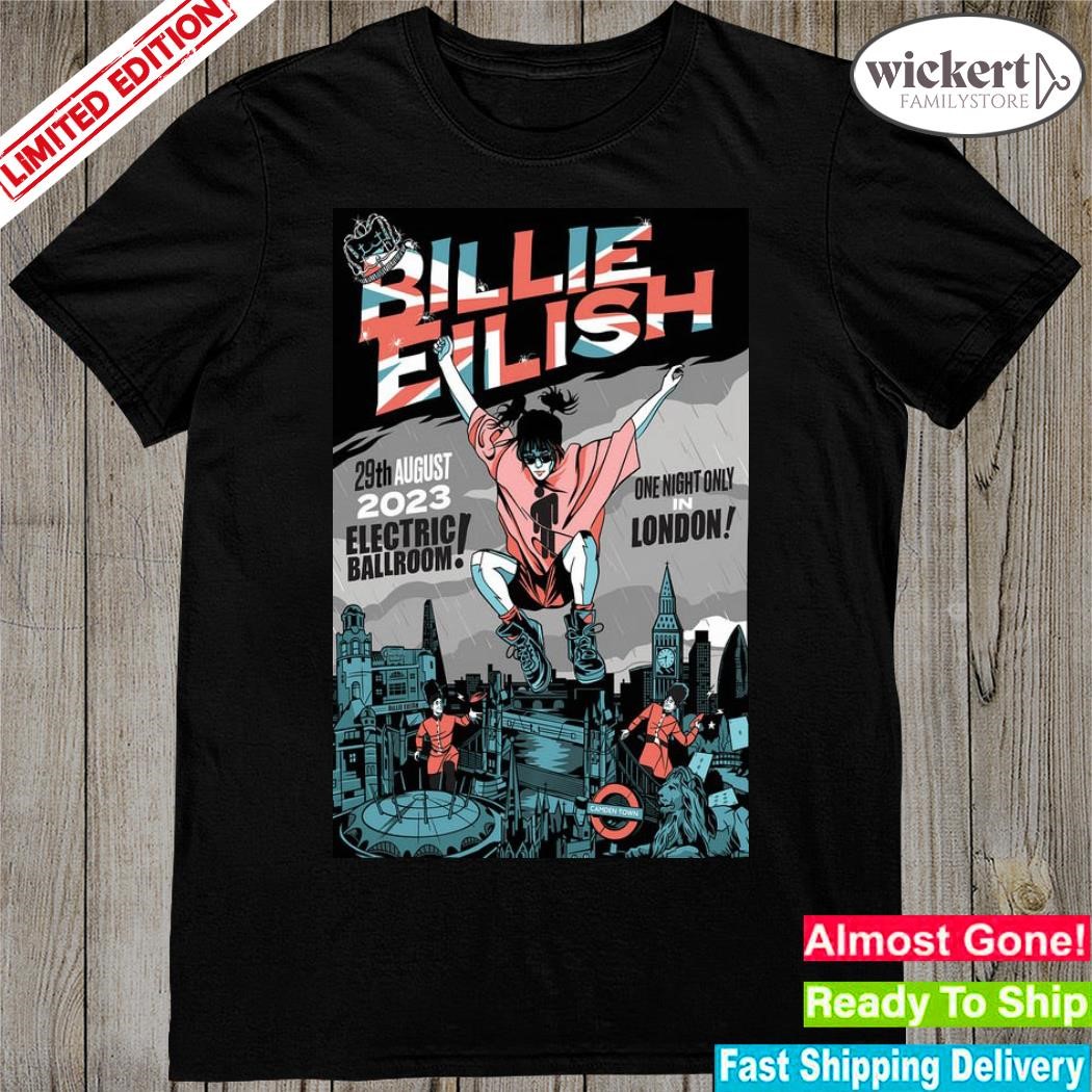 Official billie Eilish London August 29, 2023 Poster shirt