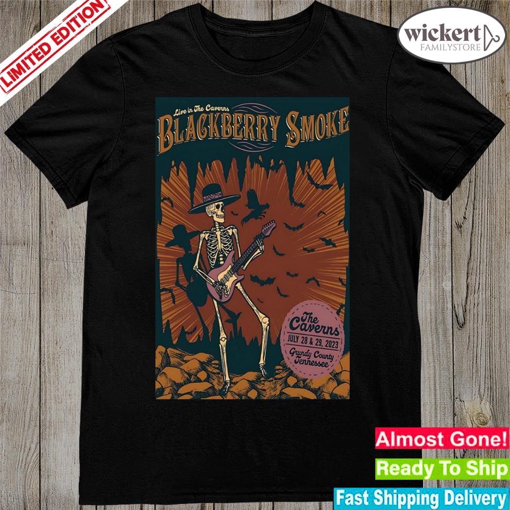 Official blackberry smoke the caverns july 28 and 29 2023 grundy county tn poster shirt