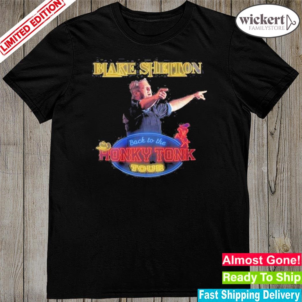 Official blake shelton honky tonk tour shirt