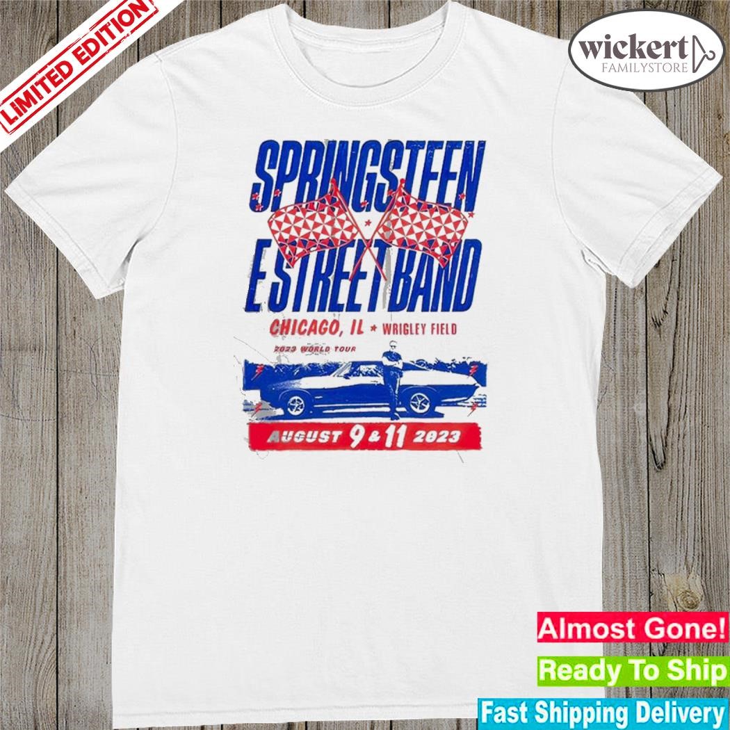 Official bruce springsteen and e street band world tour wrigley field chicago il august 9 and 11 2023 shirt