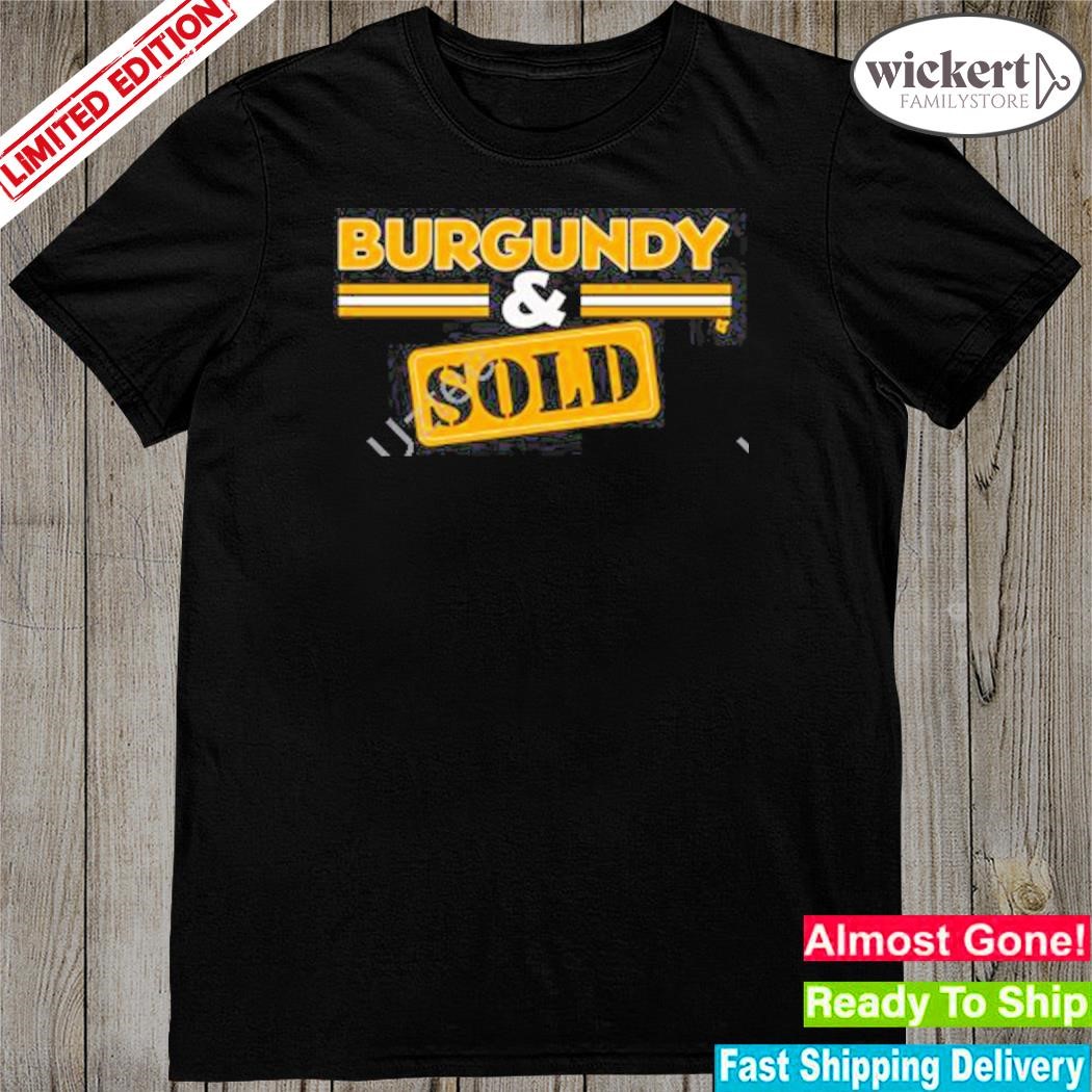 Official burgundy and sold shirt