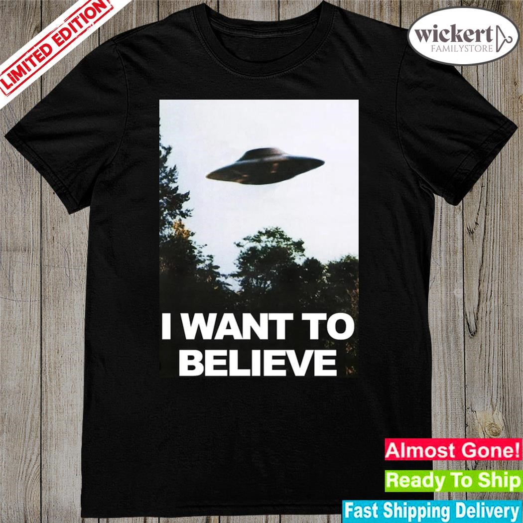 Official cheap TV show the x files I want to believe poster shirt
