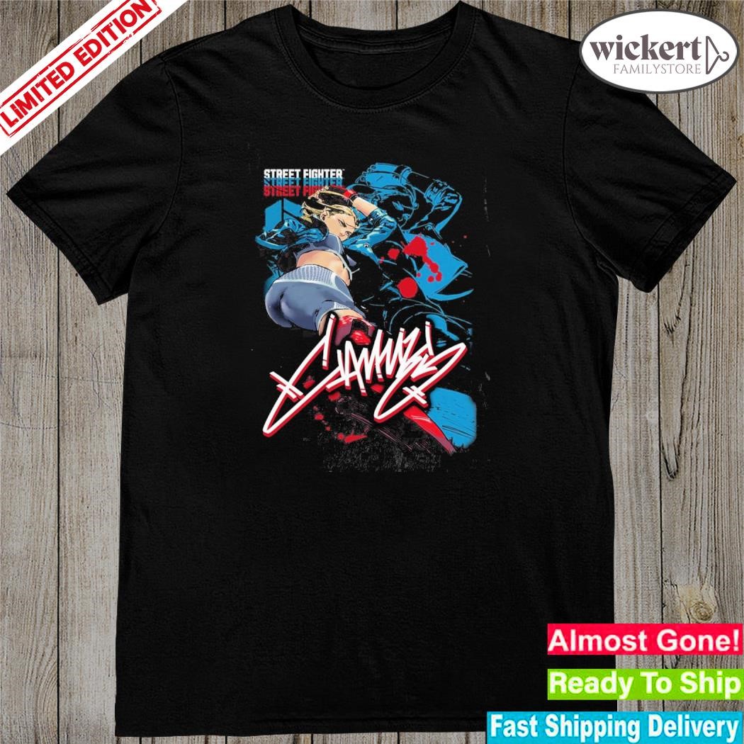 Official cheap cammy character street fighter 6 shirt