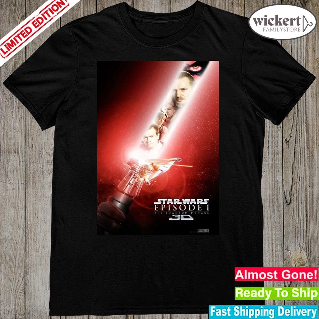 Official cheap lightsaber phantom menace teaser poster shirt