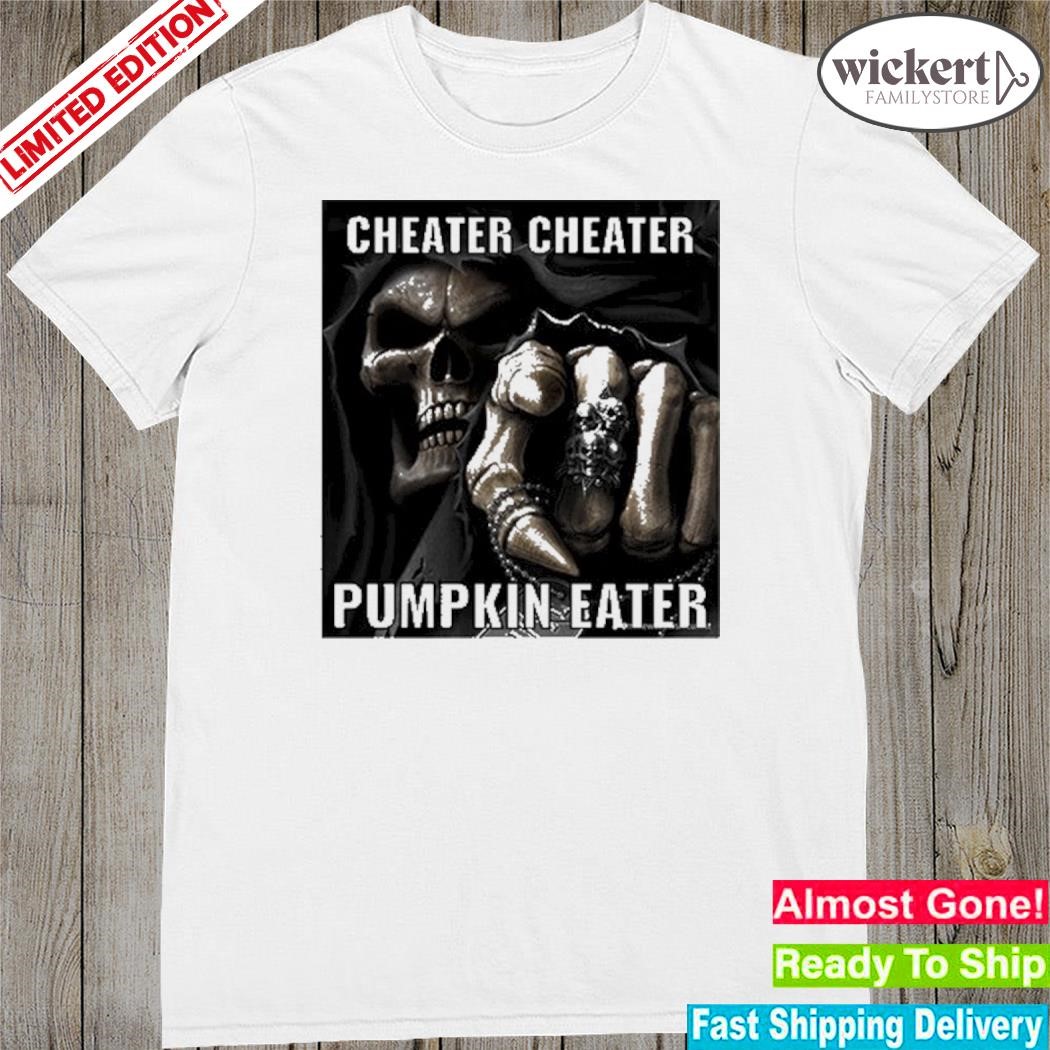 Official cheater cheater pumpkin eater angel of death shirt