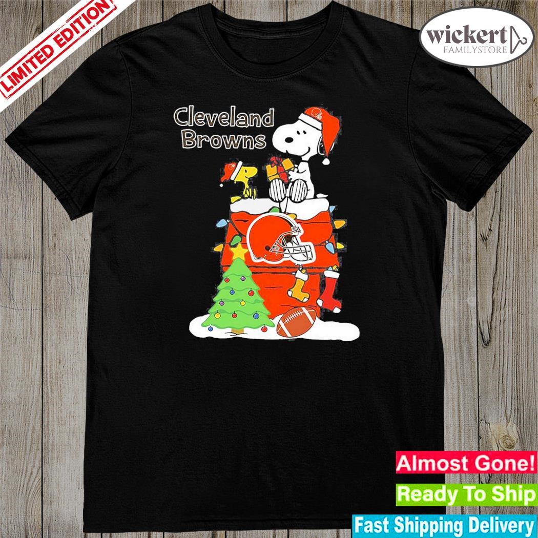 Official christmas Snoopy Cleveland Browns Shirt