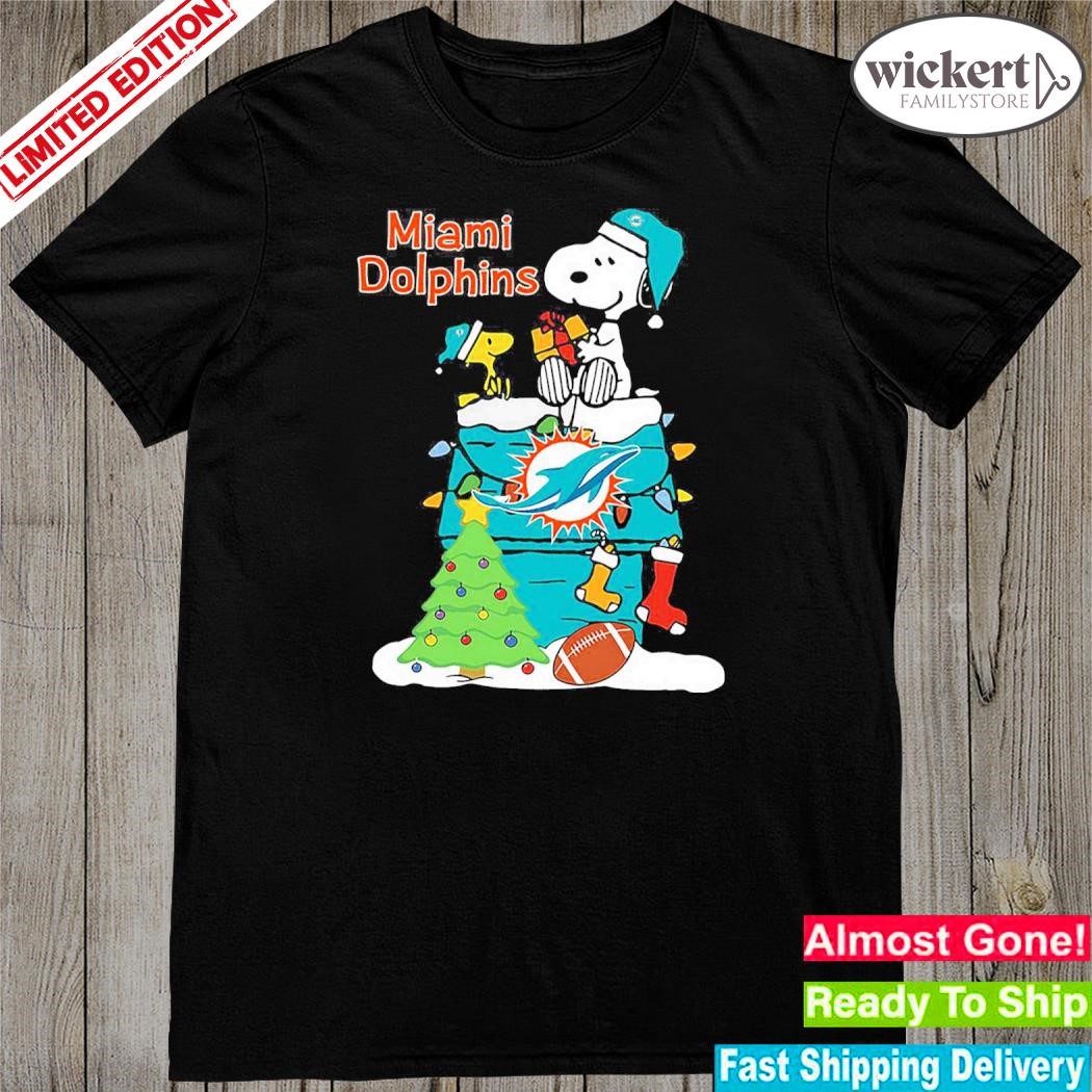 Official christmas Snoopy Miami Dolphins Shirt