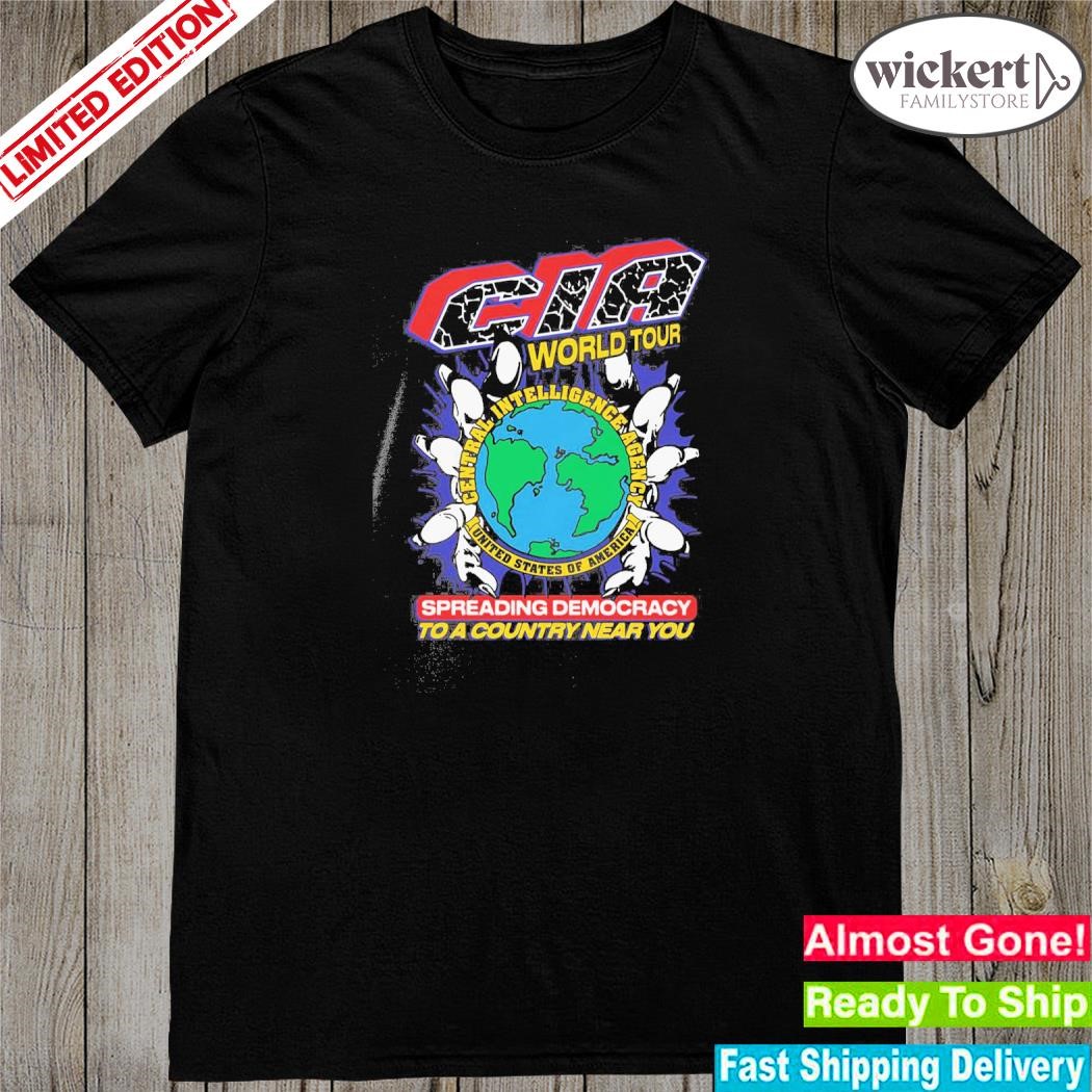 Official cia world tour spreading democracy to a country near you shirt