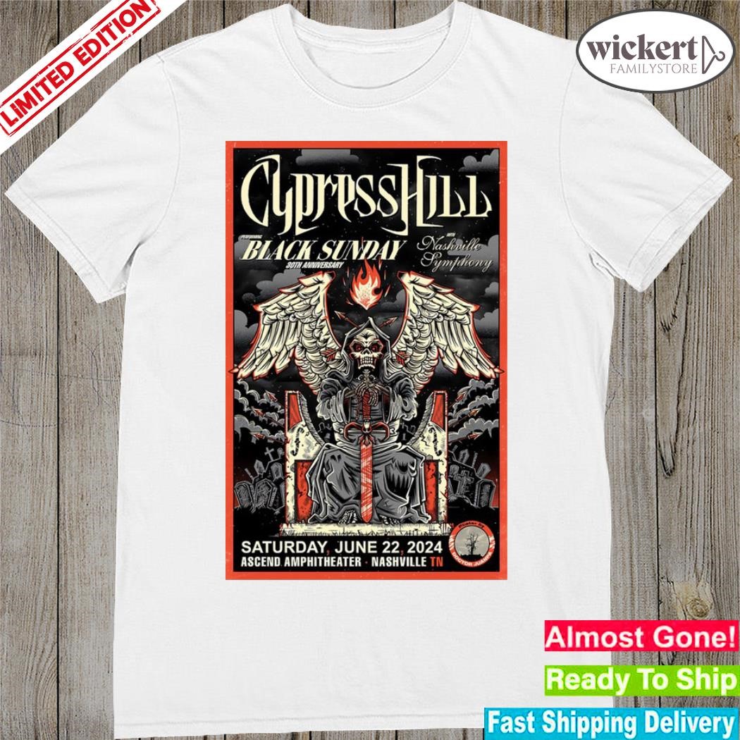Official cypress hill concert cypress hill ascend amphitheater nashville tn june 22 2024 poster shirt