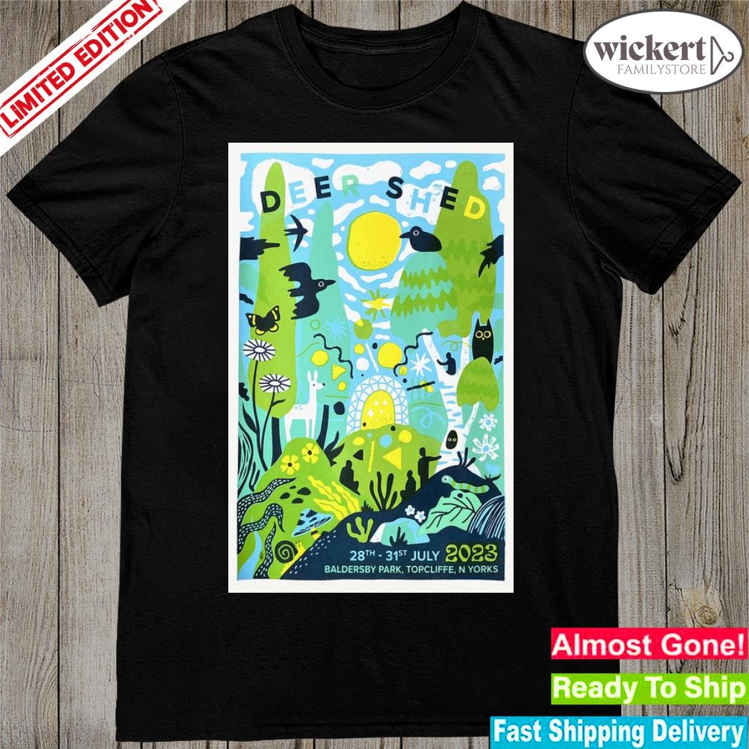 Official deer shed baldersby park july 28-31 2023 topcliffe ny tour poster shirt