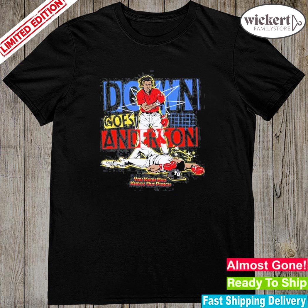 Official down goes anderson jose ramirez and tim anderson's you know bro knock out punch shirt