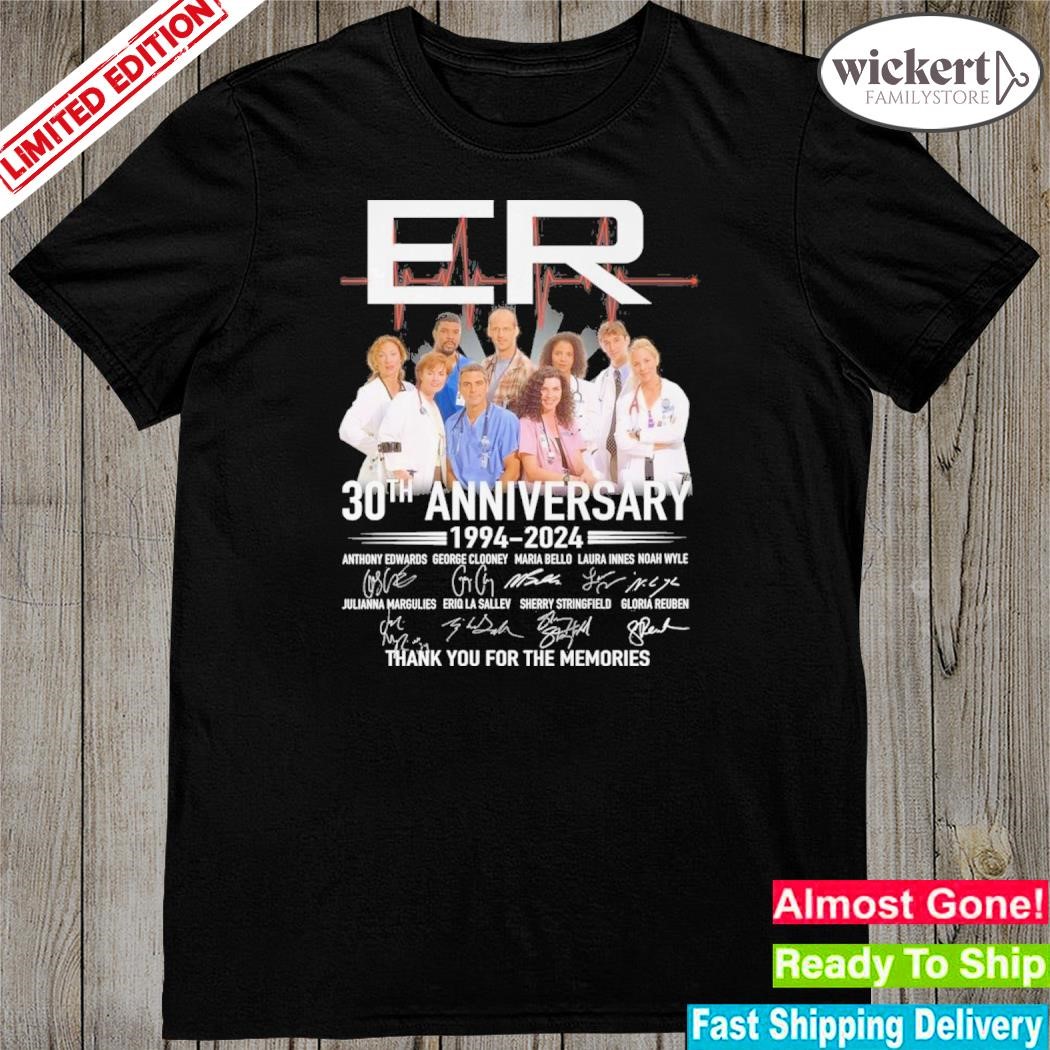 Official eR TV Show 30th Anniversary 1994 – 2024 Thank You For The Memories T-Shirt