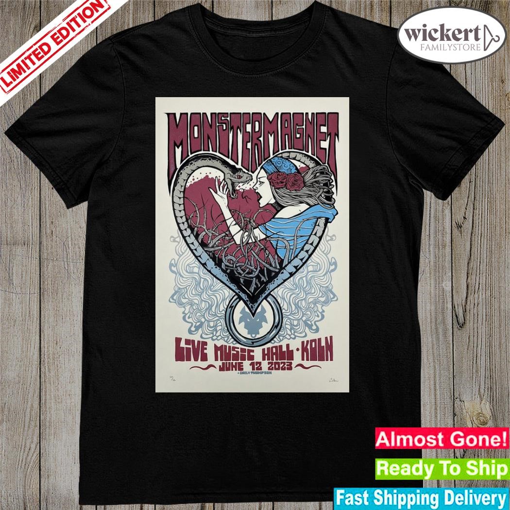 Official event monster magnet 12 06 2023 köln live music hall poster shirt