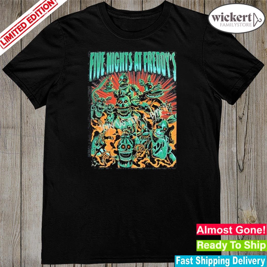 Official five Nights At Freddy's Metal Animatronics Shirt