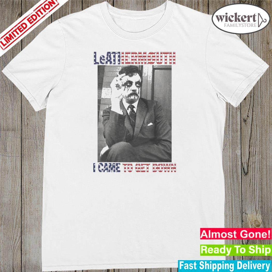 Official frank iero merch leathermouth I came to get down shirt