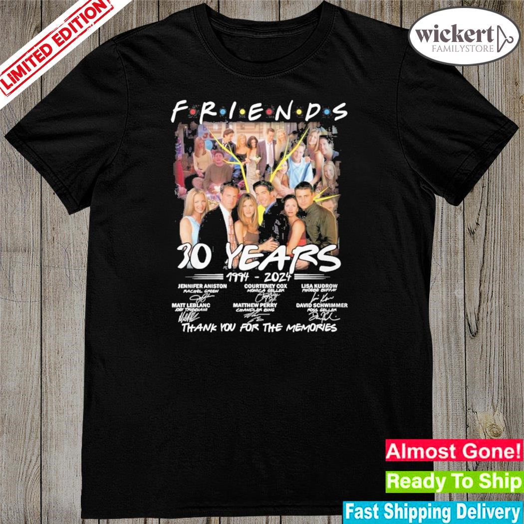 Official friends 30 Years 1994-2024 Thank You For The Memories T-Shirt
