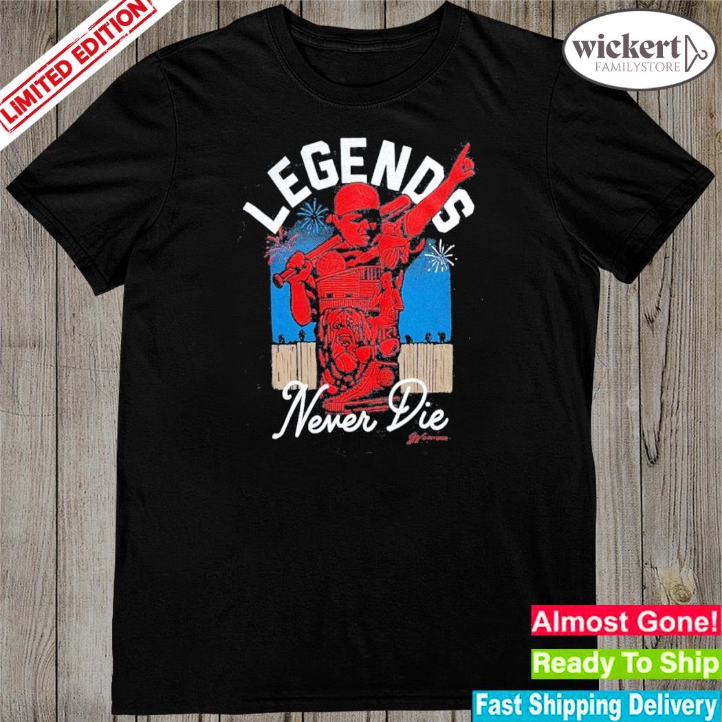 Official gv art and design merch legends are forever shirt