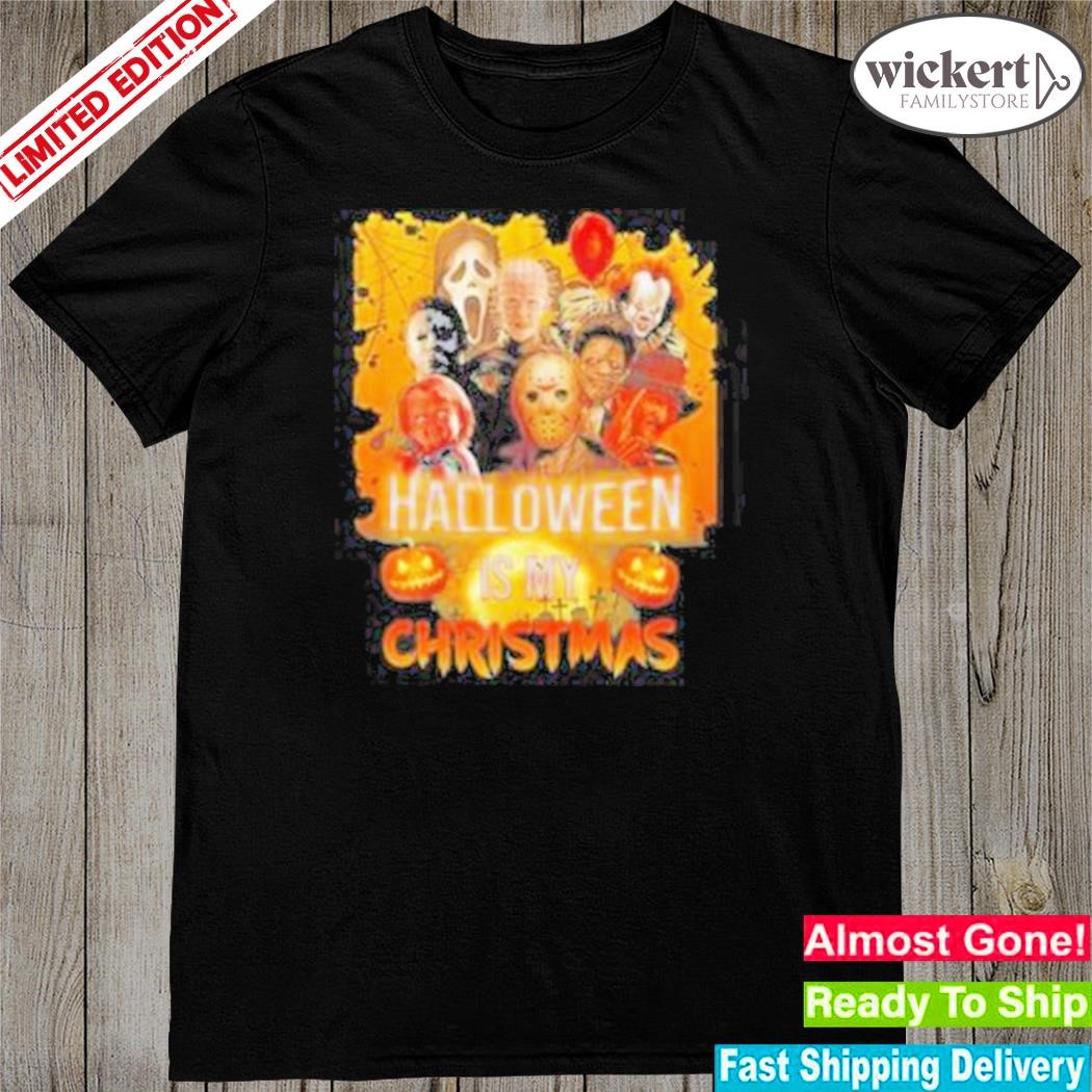 Official halloween Is My Christmas Horror Character 2023 T-Shirt