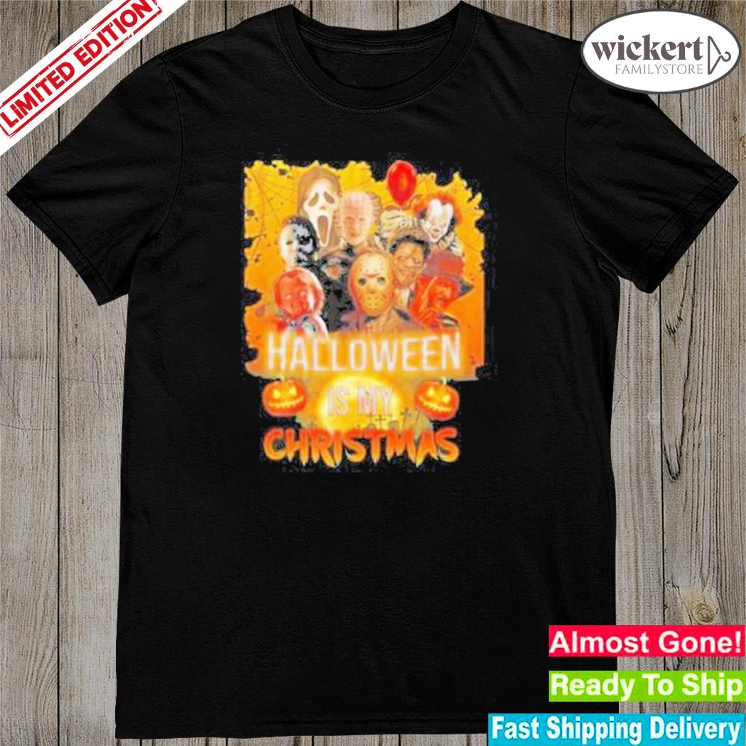 Official halloween is my Christmas horror character 2023 shirt