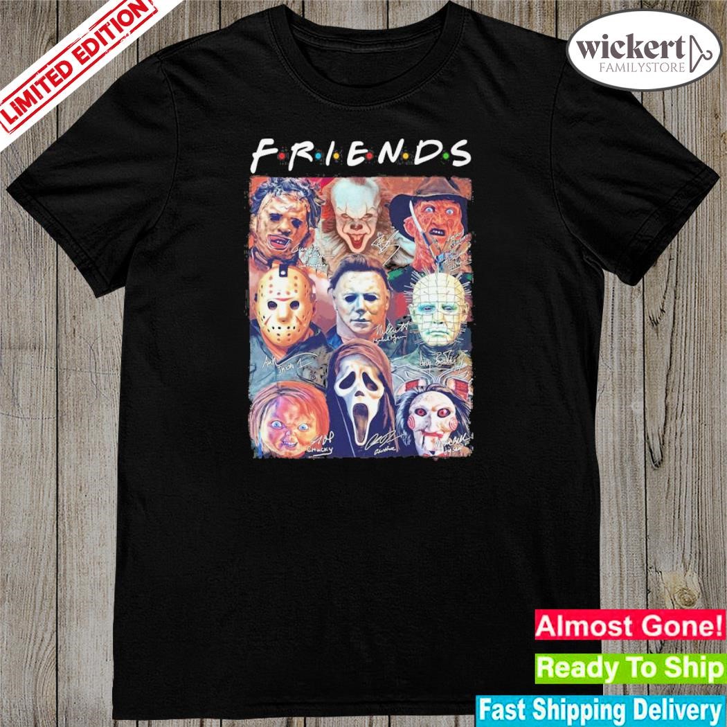 Official horror movies friends shirt