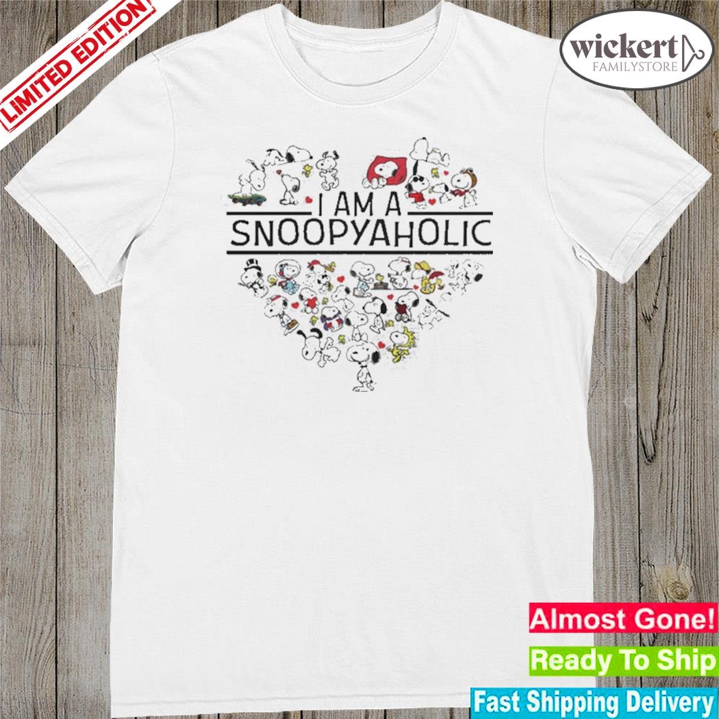 Official i am a snoopyaholic gift for Snoopy lovers shirt