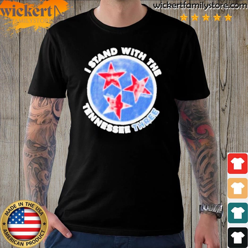 Official i stand with the Tennessee three justin pearson justin jones gloria johnson shirt