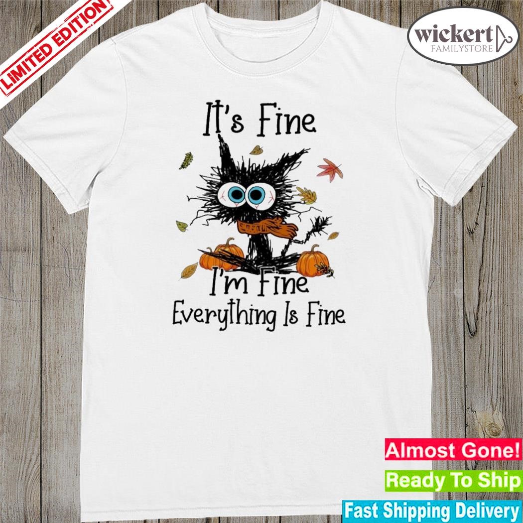 Official i'm fine everthing is fine halloween shirt