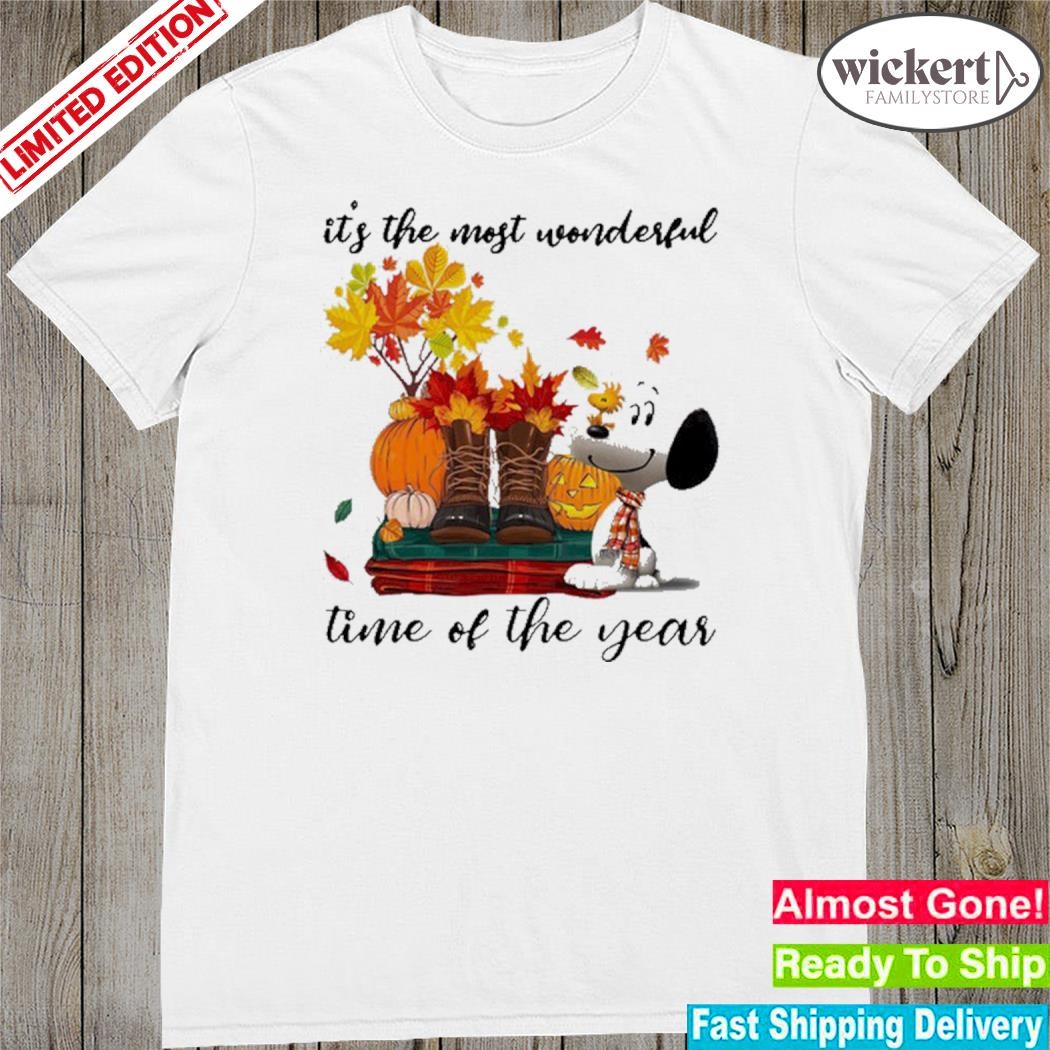 Official it's the most wonderful time of the years fall Snoopy shirt