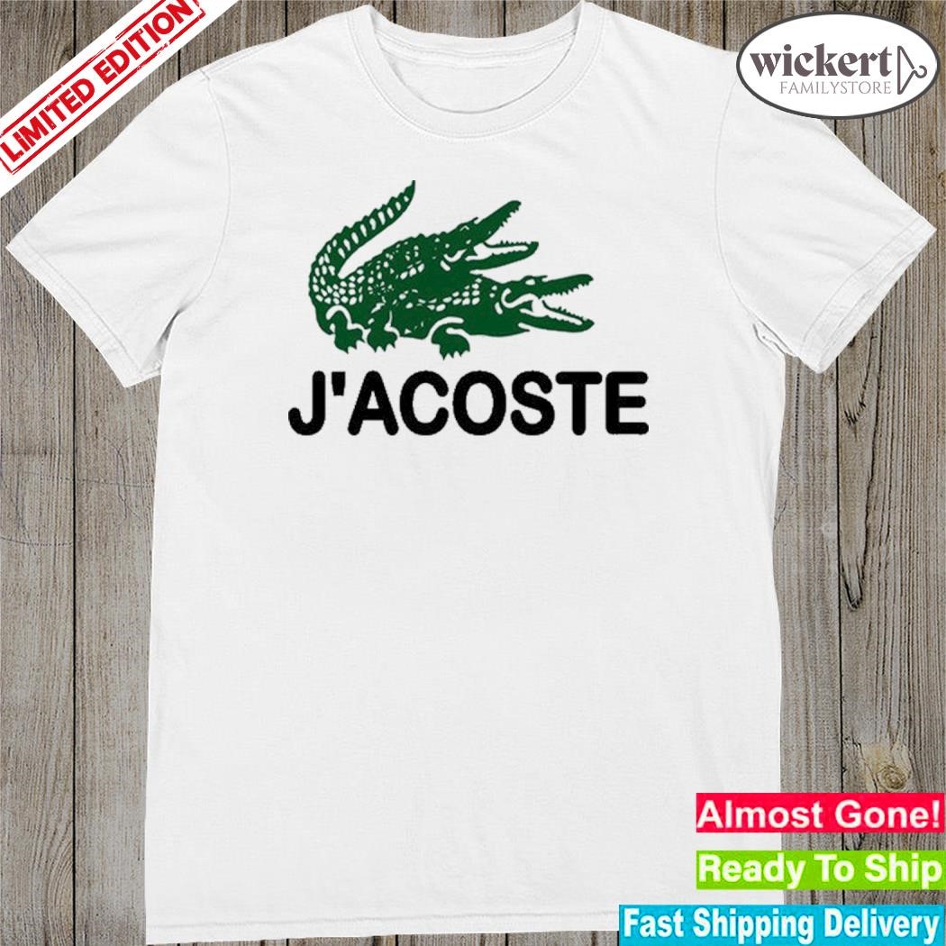 Official j’Acoste Funny Lacoste Logo T-Shirt