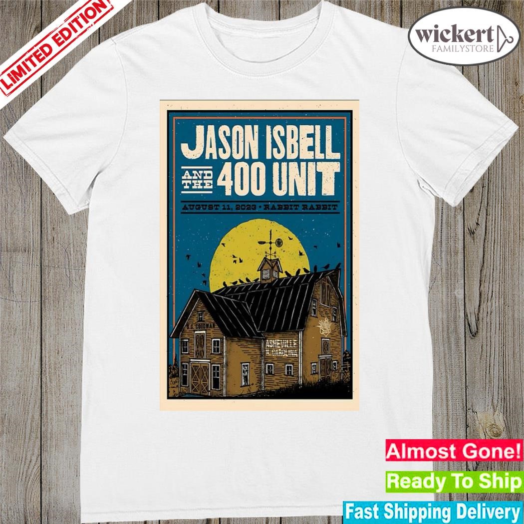 Official jason isbell and the 400 unit tour asheville nc 2023 poster shirt