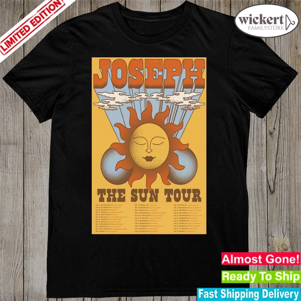 Official joseph band 2023 the sun tour poster shirt
