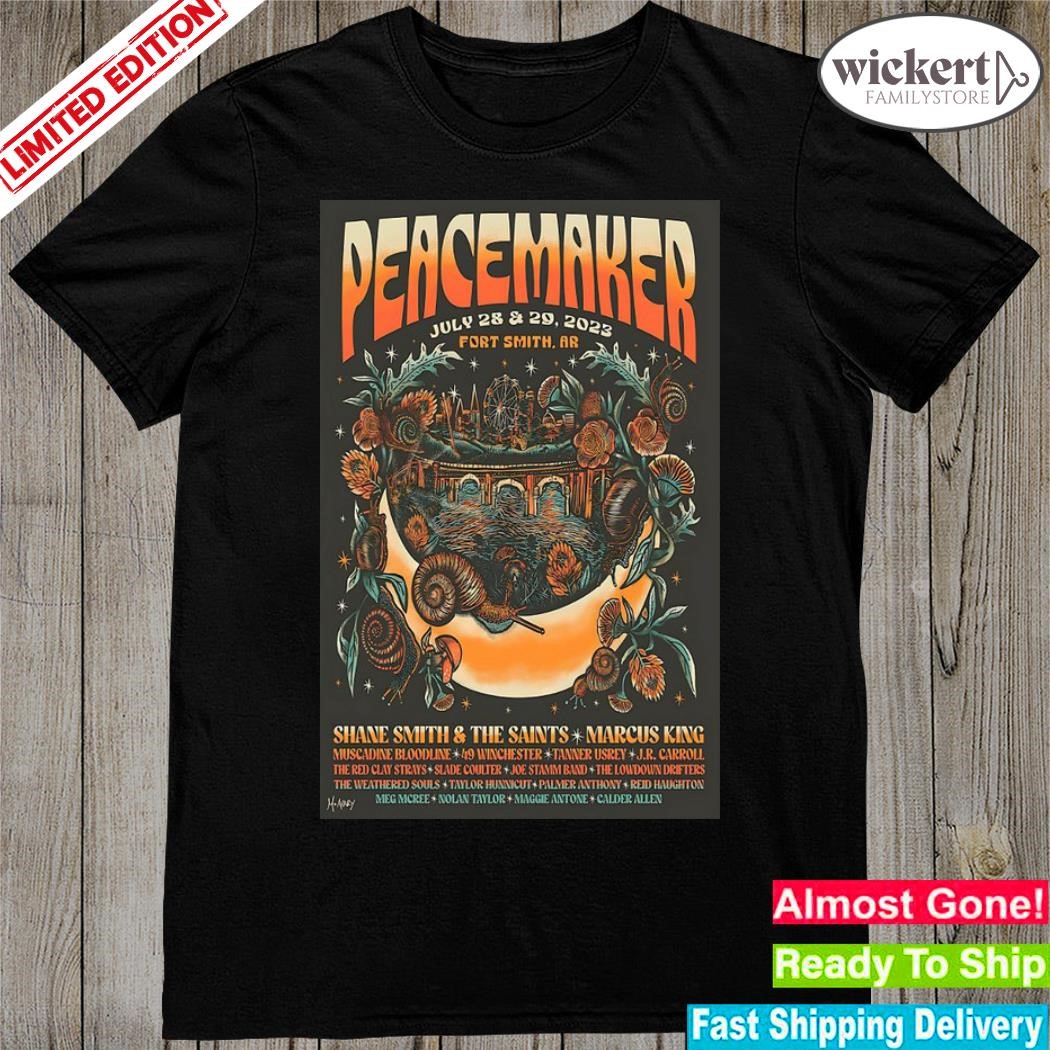 Official july 28-29 2023 peacemaker fort smith ar poster shirt