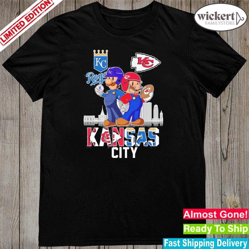 Official kansas City Royals And Chiefs Super Mario 2023 Shirt