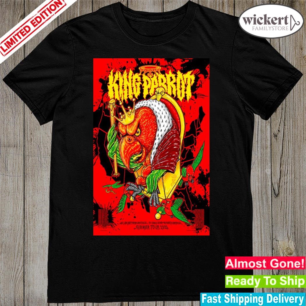 Official king parrot north America summer tour 2023 shirt